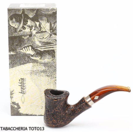 Brebbia naif sabbiata, bocchino curvo mod. 7069 - Pipe