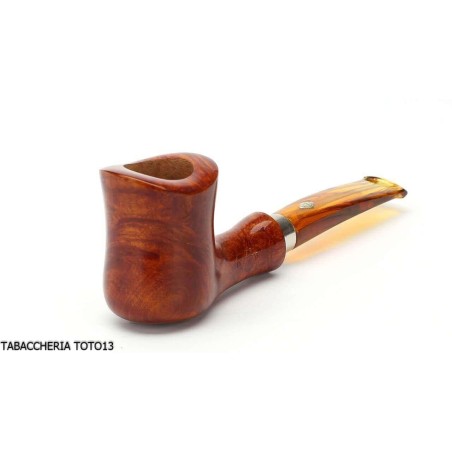 Brebbia Pipe ingenua ámbar pulido, Boquilla ley mod. 7013 - Pipas de Tabaco