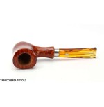Brebbia Pipe ingenua ámbar pulido, Boquilla ley mod. 7013 - Pipas de Tabaco