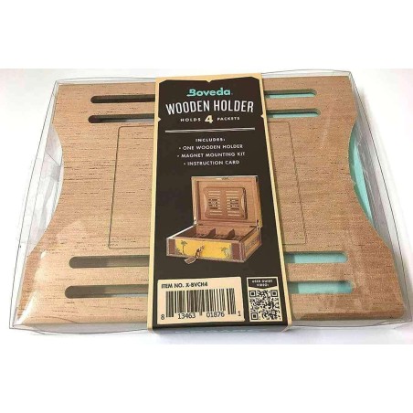 Boveda container in wood for 4 bags humidor control - Humidification & Maintenance
