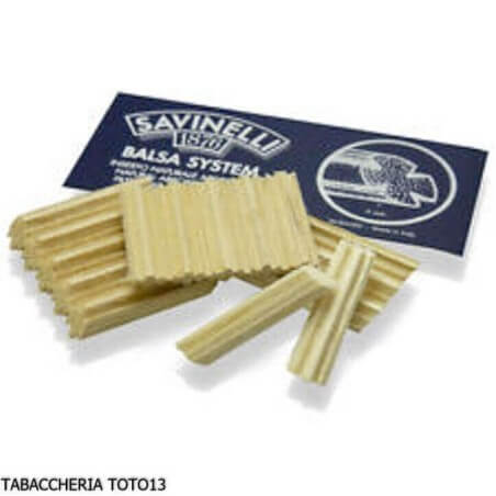 Filtros de balsa de repuesto para pipas Savinelli 9 mm paquete de 5 paquetes Savinelli Filtros para Pipas de tabaco