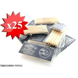 Savinelli - Replacement balsa filters for Savinelli pipes 9 mm pack of 25 packs