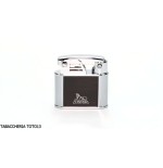 Lubinski compact flint lighter model Bassano black and chrome - Lighters