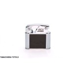 Lubinski compact flint lighter model Bassano black and chrome - Lighters