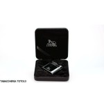 Lubinski compact flint lighter model Bassano black and chrome - Lighters