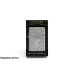 Zippo Logo Ron Cacique Incinse On Satin Chrome-Lighters Zippo