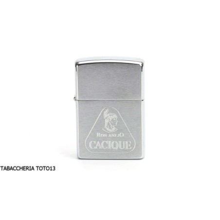 Logo Zippo Ron Cacique Tallado En El Cromo - Alumbradores