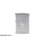 Zippo Logo Ron Cacique Incinse On Satin Chrome-Lighters Zippo