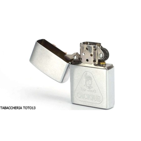Logo Zippo Ron Cacique Tallado En El Cromo - Alumbradores