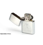 Zippo Logo Ron Cacique Incinse On Satin Chrome-Lighters Zippo