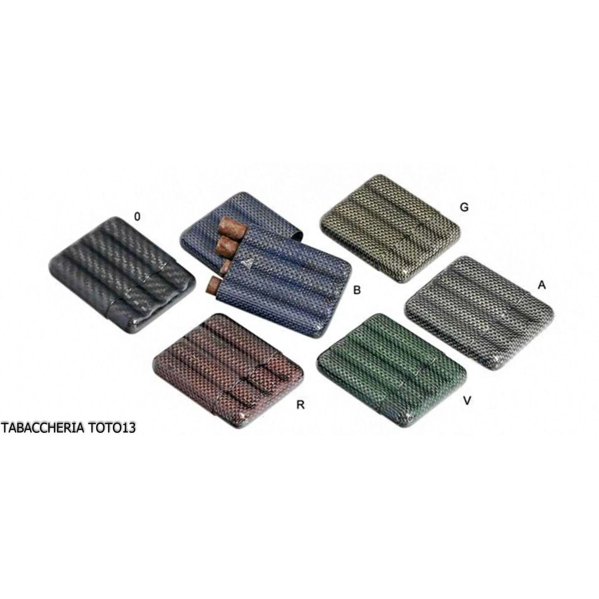 Estuche para puros de bolsillo en titanio y fibra de carbono - Accesorios para cigarros toscanos Estuche para puros de bolsillo en titanio y fibra de carbono - Accesorios para cigarros toscanos