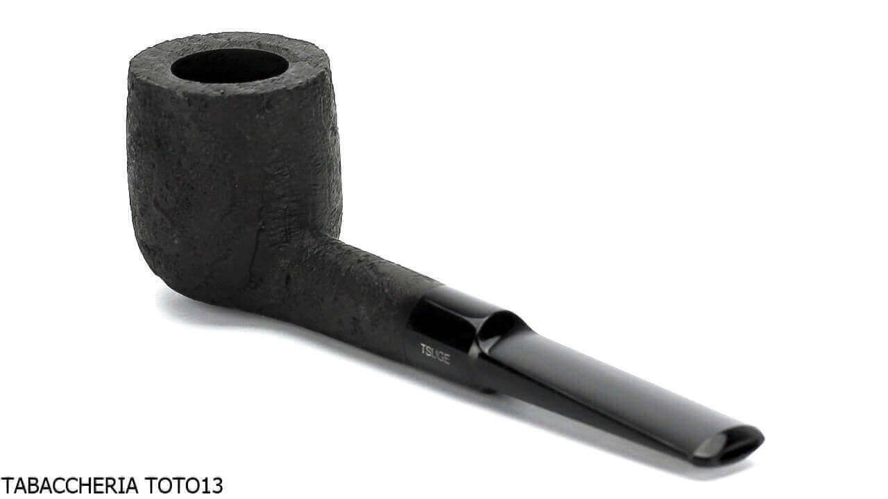Tsuge Latakia tasting pipe 23 mm Billiard black sandblasted | Price
