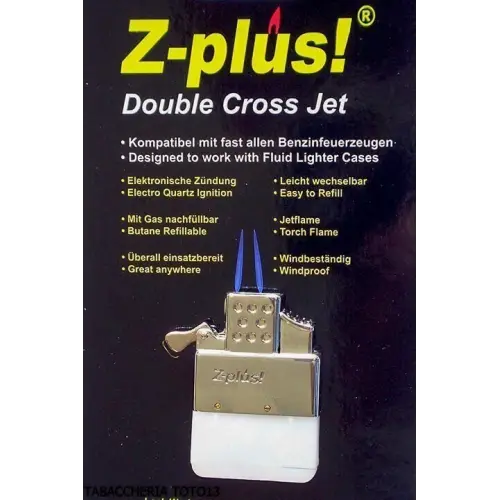 Z-plus Doppelstrahlflamme Doppelgaseinsatz für Feuerzeug - Feuerzeuge