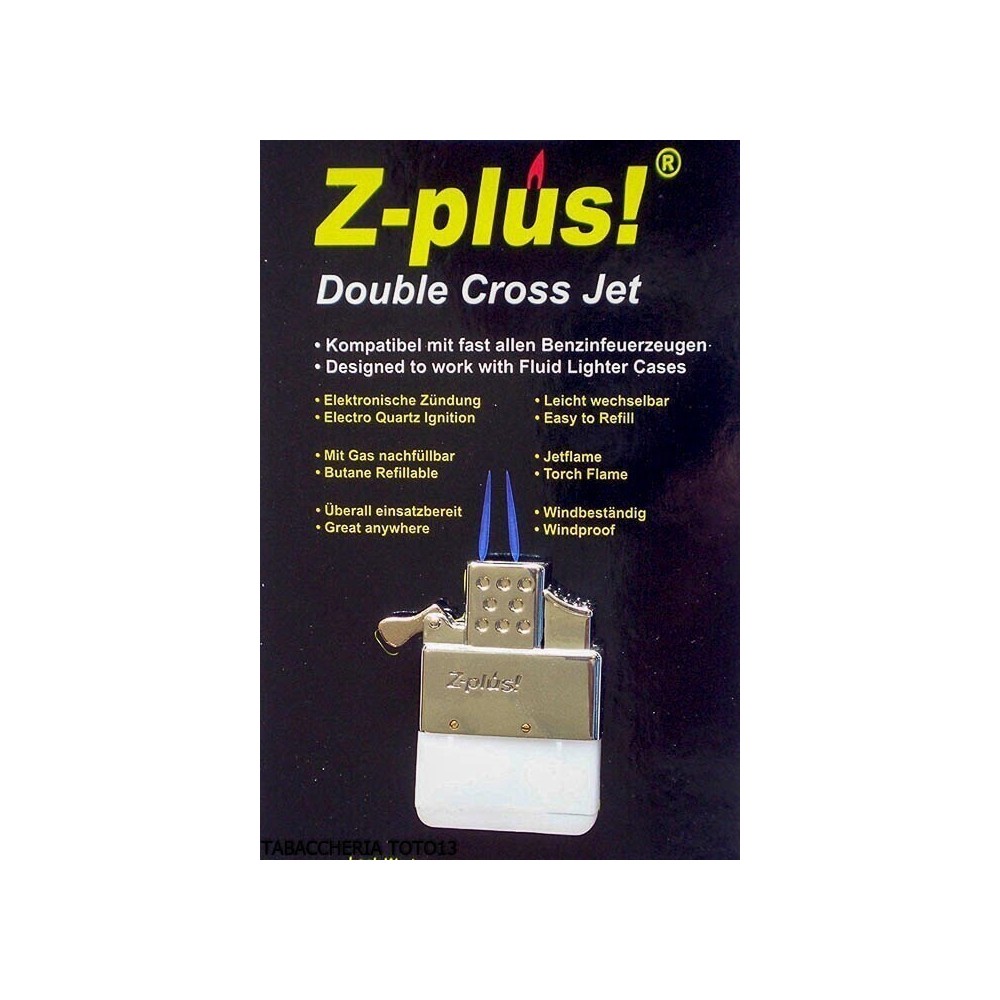 Z-plus doble llama de chorro doble inserto de gas para encendedor - Alumbradores