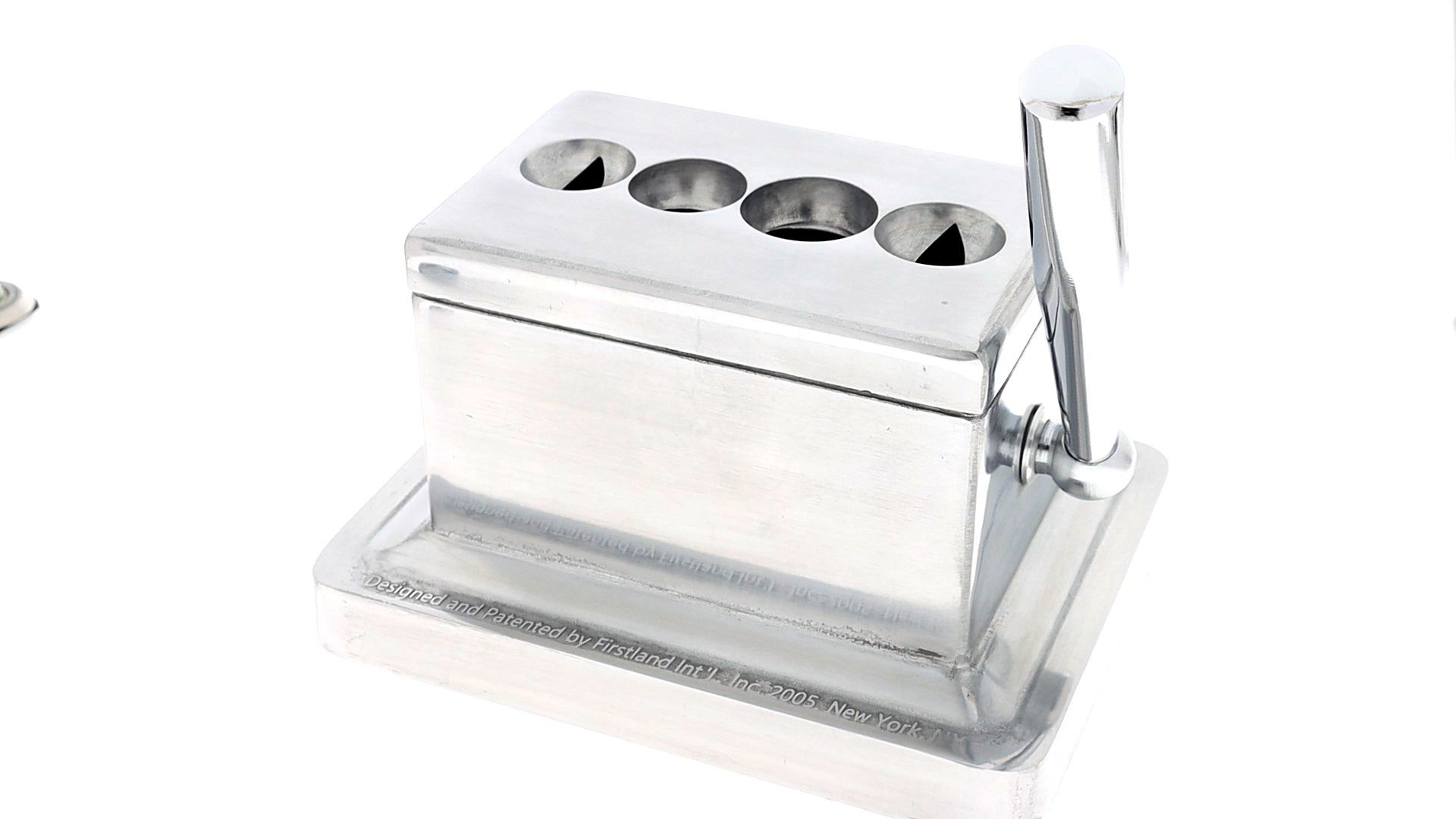 Professional desktop cigars cutter with one blade, four cutting shapes