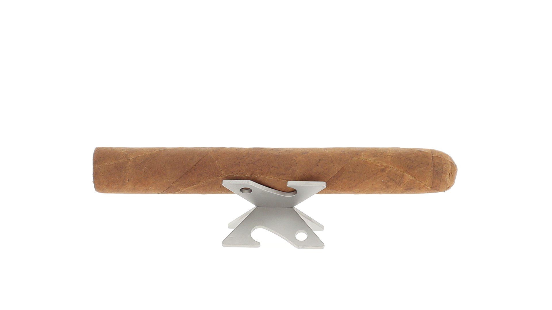 Senta von Fox Knives, Taschen-Zigarrenablage aus satiniertem Metall